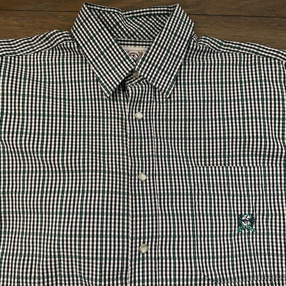 Cinch Long Sleeve Pearl Snap Shirt Size M‎ Great Condition